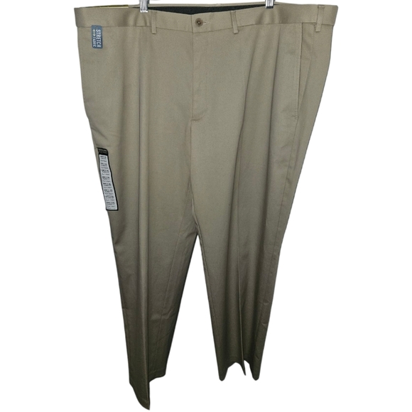 NWT Hagger Clothing Premium No Iron Khaki Dress Pants - Picture 1 of 4